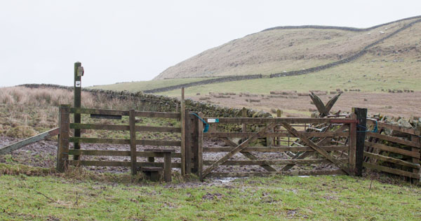 stile leading to Access Land near to Hadrian's Wall