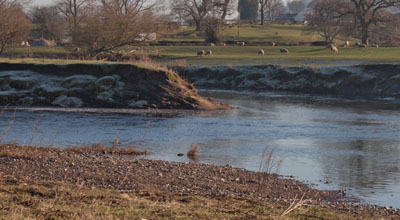 confluence of Rivers Ribble and Calder