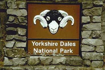 [photograph of Yorkshire Dales boundary sign]
